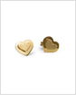 Heart Of Gold Danglers (Wear 2 ways) - 14K Solid Gold