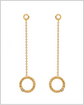 Bezel studs with halo charms (Wear 2 ways) – 14k Solid Gold