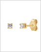 Diamond studs with wave charms (Wear 2 ways) – 14k Solid Gold