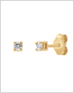 Diamond studs with clover charms (Wear 2 ways) – 14k Solid Gold