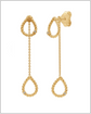 Duo pear earrings (Wear 2 ways) – 14k Solid Gold