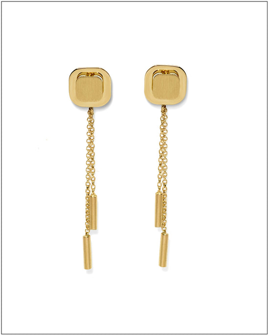 Piazza Earrings (Wear 2 ways) - 14K Solid Gold